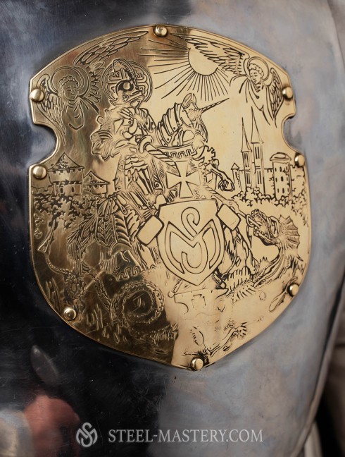 One-piece Breastplate Cuirasses, breastplates and gorgets