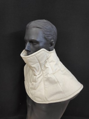 Padded aventail (camail) for bascinet and barbute helmets Padded pelerines and aventails