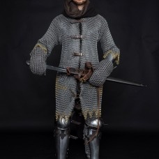 Hauberk with forward fastenings image-1