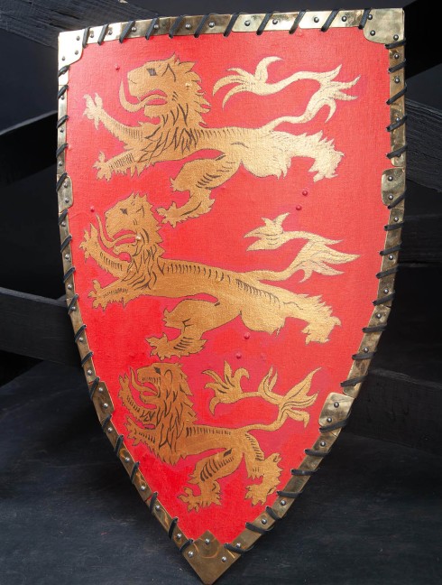 Triangle shield for reenactors and SCA Armure de plaques