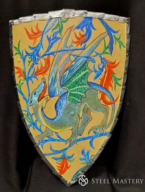 Triangle shield for reenactors and SCA Armure de plaques