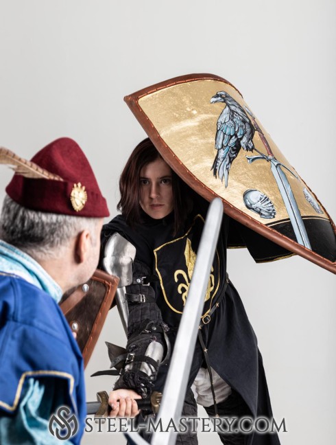 Triangle shield for reenactors and SCA Corazza