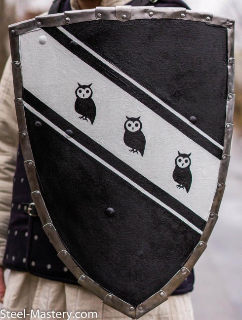 Triangle shield for reenactors and SCA Plattenrüstungen