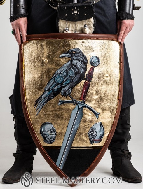 Triangle shield for reenactors and SCA Armure de plaques