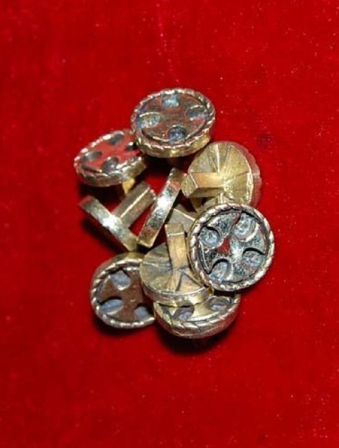 Cast bronze rivets Monturas de cinto
