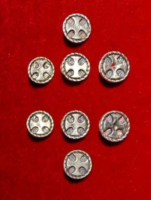Cast bronze rivets Monturas de cinto