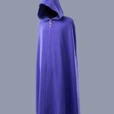 Woolen cloak with hood and linen lining image-1
