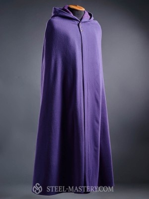 Woolen cloak with hood and linen lining Umhänge und Capes