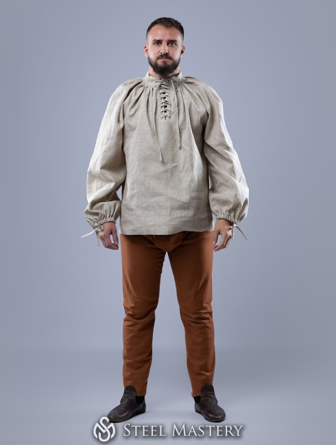 Men's shirt with lacing, XV century Vestiario medievale