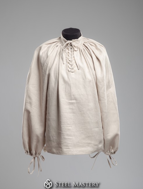 Men's shirt with lacing, XV century Vestimenta medieval