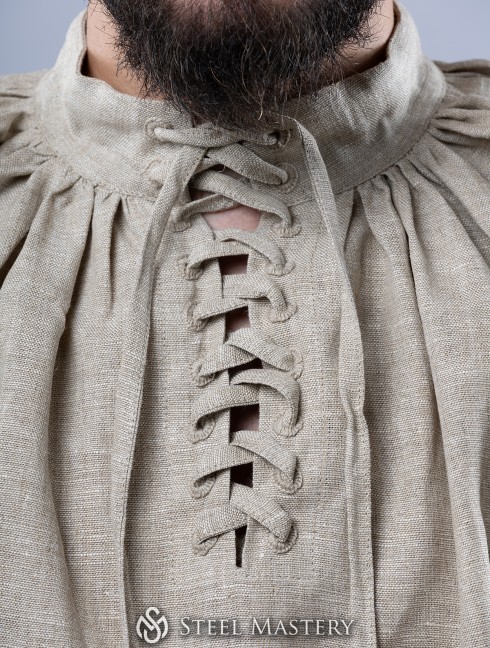 Men's shirt with lacing, XV century Vestiario medievale