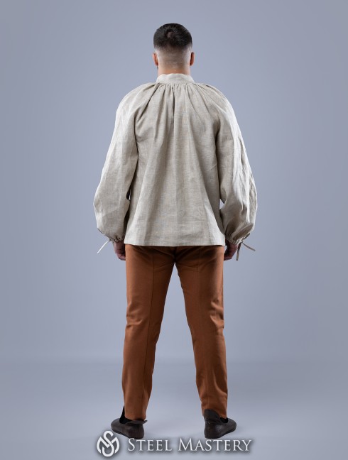 Men's shirt with lacing, XV century Vestimenta medieval