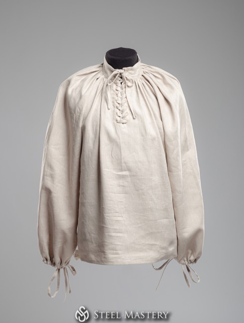 Men's shirt with lacing, XV century Vestiario medievale