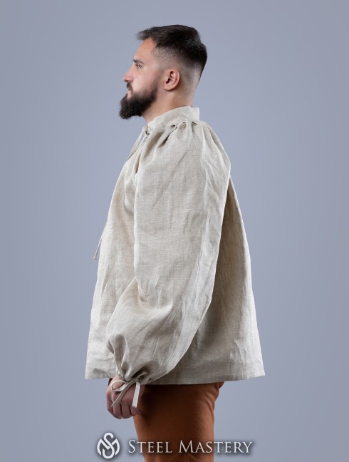 Men's shirt with lacing, XV century Vestimenta medieval
