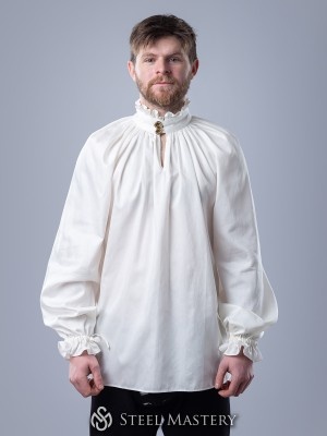 Men's shirt with frills XVI-XVII century Mittelalterliche Kleidung