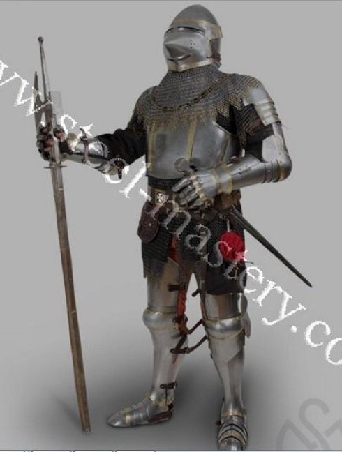 Armour of the XIV century in Churburg style Armadura de placas