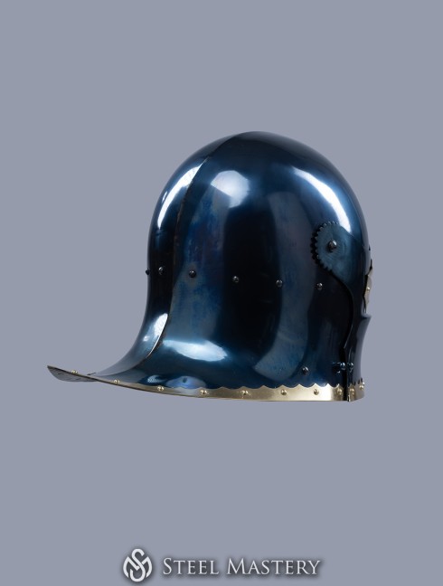Sallet with brass leaves Helmets