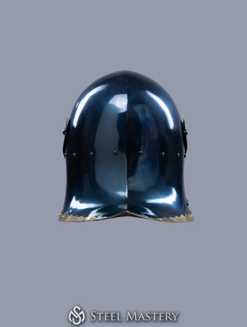 Sallet with brass leaves Corazza