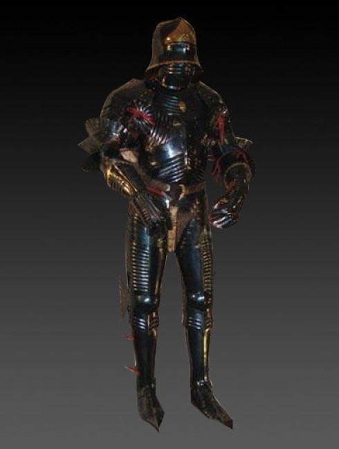 German full plate armour for dismounted and mounted action, 15th century