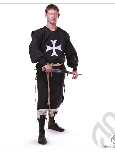 Costume of Hospitaller Order knight or Maltese knight 