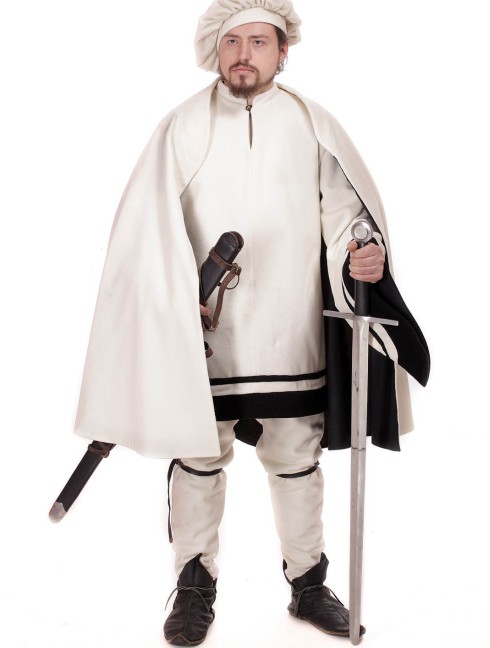 Costume of knight, XIV century Mittelalterliche Kleidung