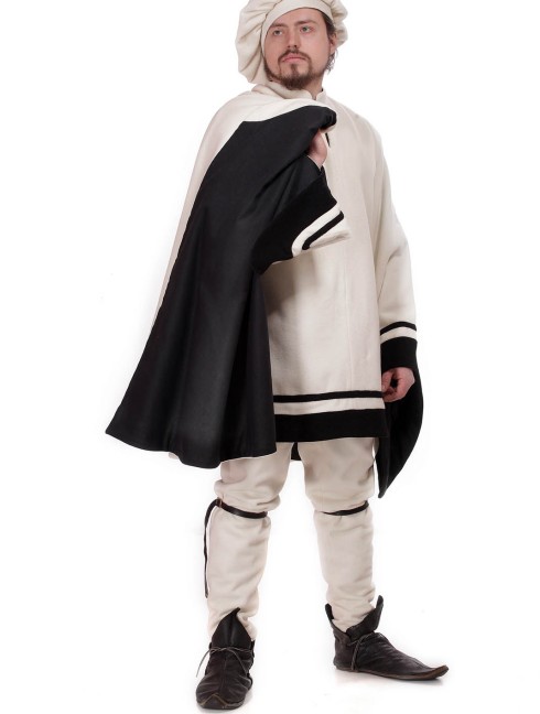 Costume of knight, XIV century Vestiario medievale