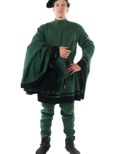 Costume of knight, XIV century Mittelalterliche Kleidung