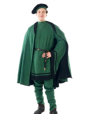Costume of knight, XIV century 