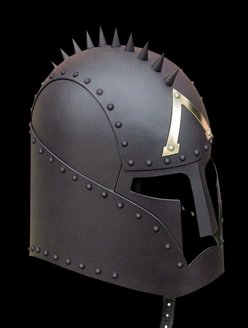 Greek style fantasy helmet Armadura de placas