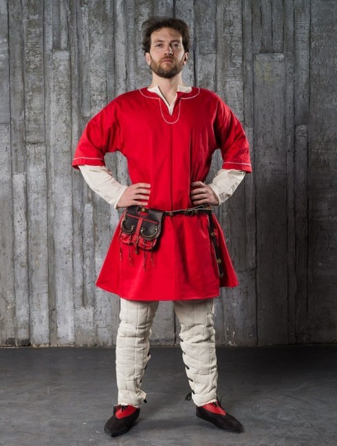 Medieval tunic, Europe IX-XII centuries Shirts, tunics, cottas