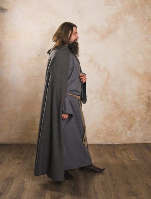 Cloak with hood, a part of fantasy-style costume 