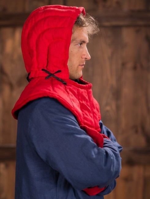 Padded cap with pelerine of the XII-XIII centuries Padded liners and caps