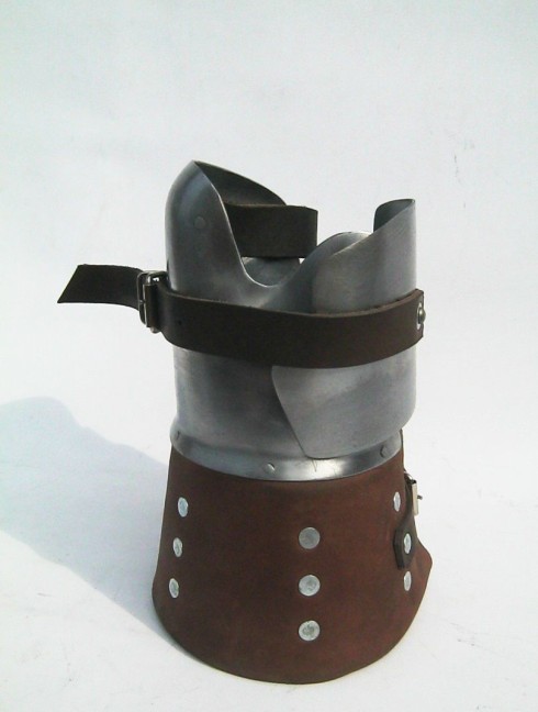 Brigandine mitten (for buckler) Guanteletes y manoplas de brigandina