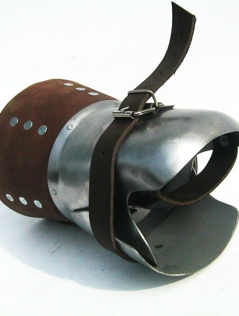 Brigandine mitten (for buckler) Guanteletes y manoplas de brigandina
