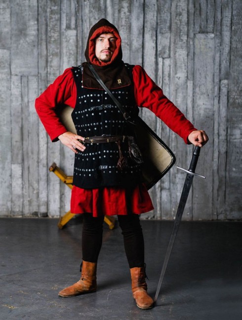 Middle Ages brigandine with fastenings in the front Brigantinen