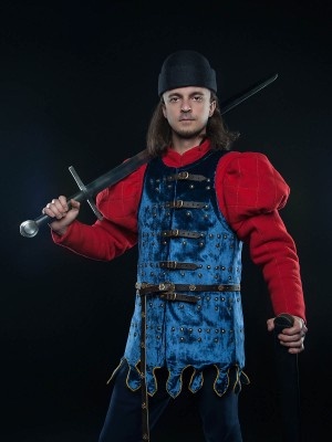 Middle Ages brigandine with fastenings in the front Brigantine