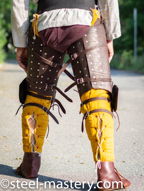 Brigandine leg protection 3/4 Protection de jambes de brigandine