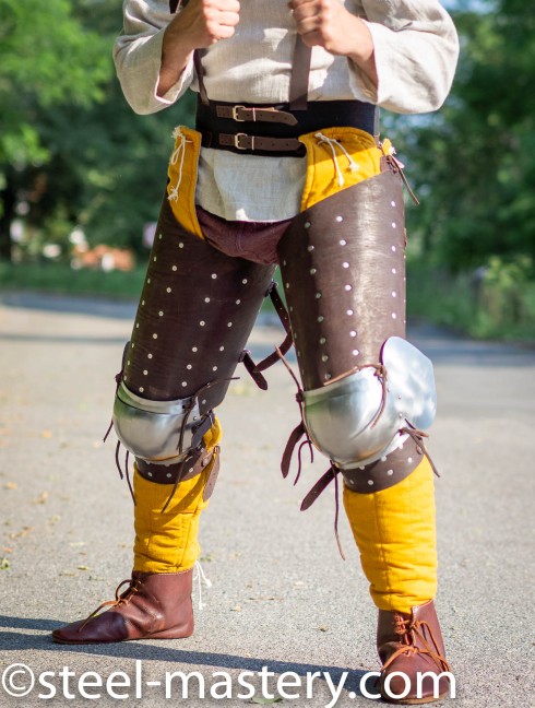 Brigandine leg protection 3/4 Protection de jambes de brigandine