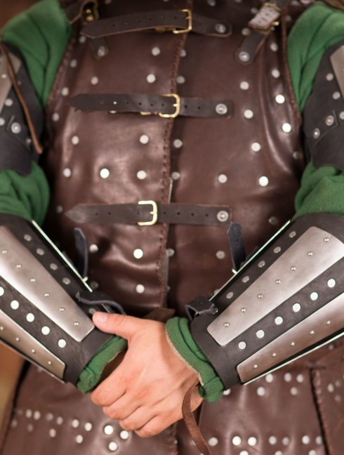 Splinted bracers Brigandine arms' protection