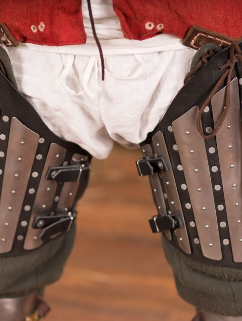 Splinted tasses Protección para piernas de brigandina