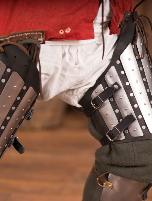 Splinted tasses Protección para piernas de brigandina