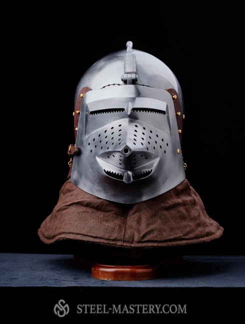 Bascinet hounskull, early XV century Armadura de placas