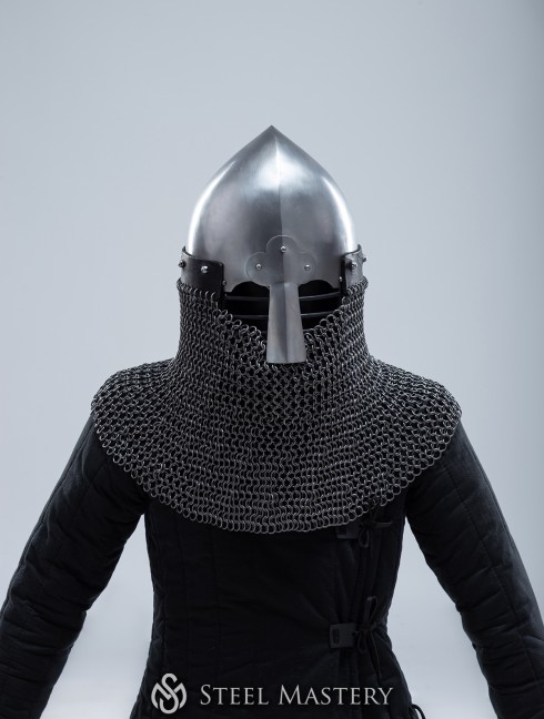 Norman helmet with face and neck protection Corazza