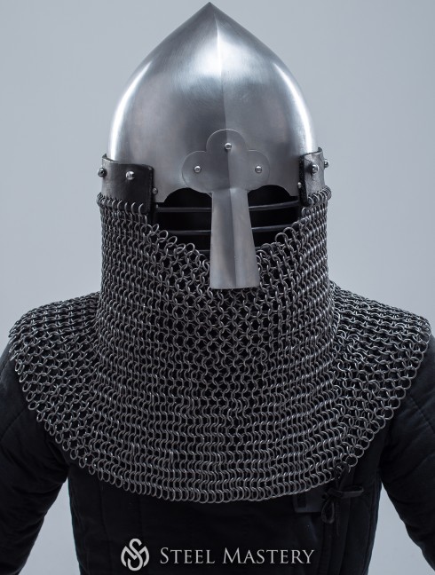 Norman helmet with face and neck protection Corazza