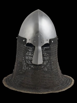 Norman helmet with face and neck protection Plattenrüstungen