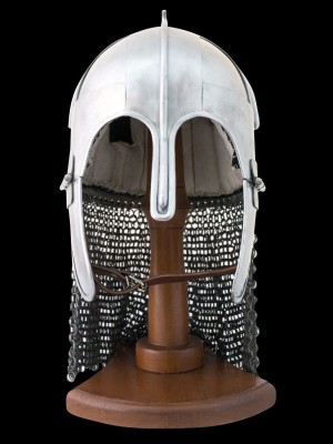 Viking, conical and Slavic helmets