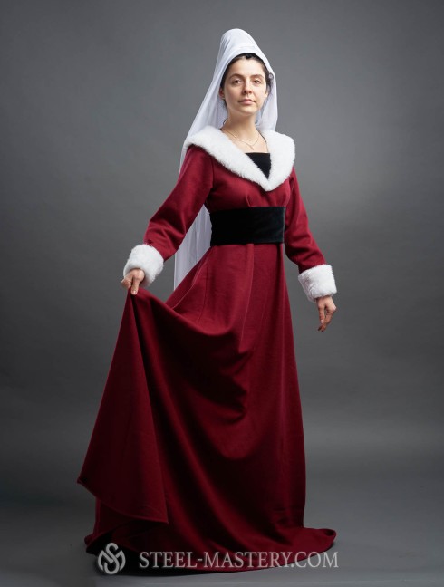 Burgundian gown, XV century Vêtements médiévaux