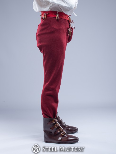 Tight chausses with codpiece, XV century Chausses and pants