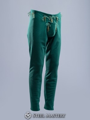 Tight chausses with codpiece, XV century Beinlinge und Hosen