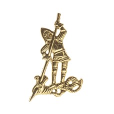 "St. George" medieval pilgrim badge image-1